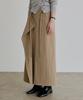 Artid Wrap Belted Long Skirt_Beige