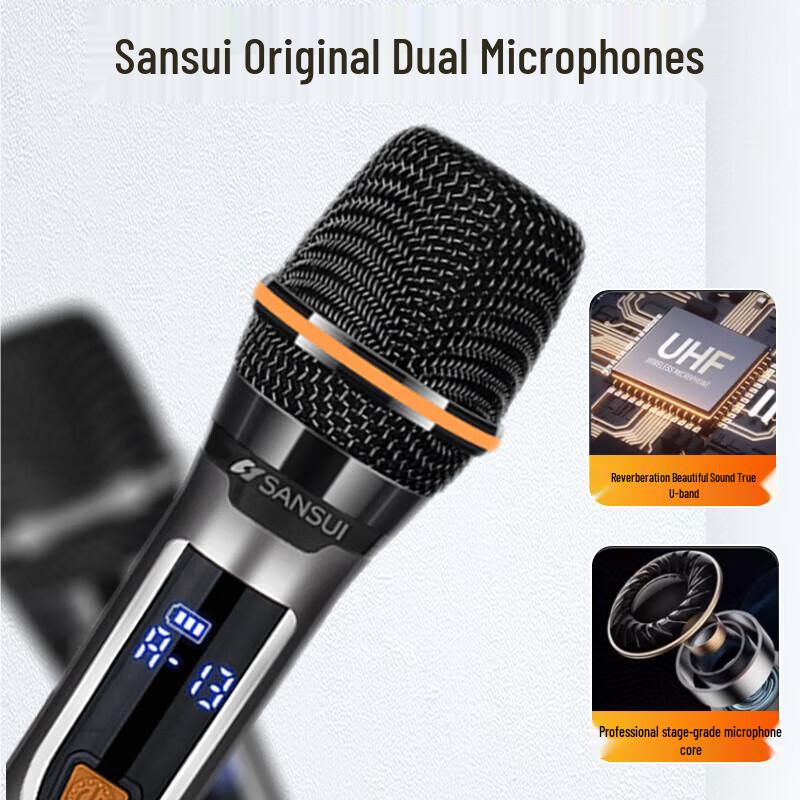 Shanshui TE12 Portable Outdoor Bluetooth Speaker with Dual Microphones CN plug (adapter included)