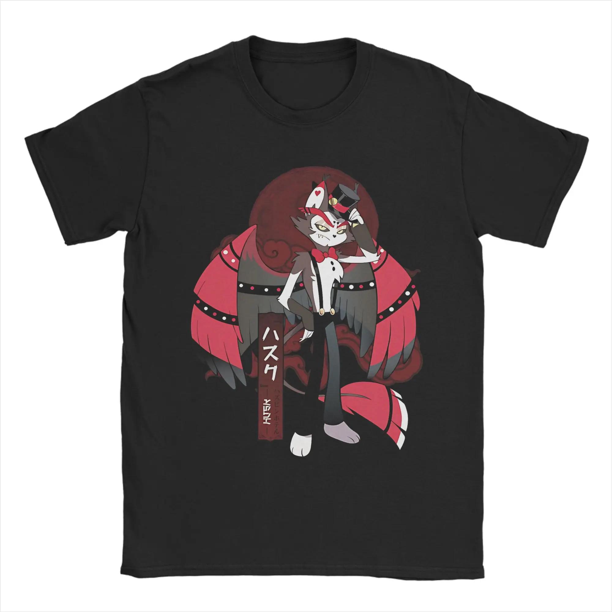 

Fashionable Hazbin Hotel Character Graphic Tee Soft Cotton Short Sleeve TShirt for Unisex 4XL