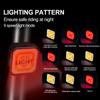 Luz Trasera para Bicicleta Luz de Bicicleta para Montar de Noche Luz Trasera de Bicicleta Carga USB Impermeable Lámpara de Advertencia de Seguridad Accesorios de Ciclismo