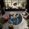 Egypt pattern round rug,Carpet Rug for Living Room Bedroom Playroom ,Non-slip Floor Mat,Holiday Gifts and Birthday Gifts.