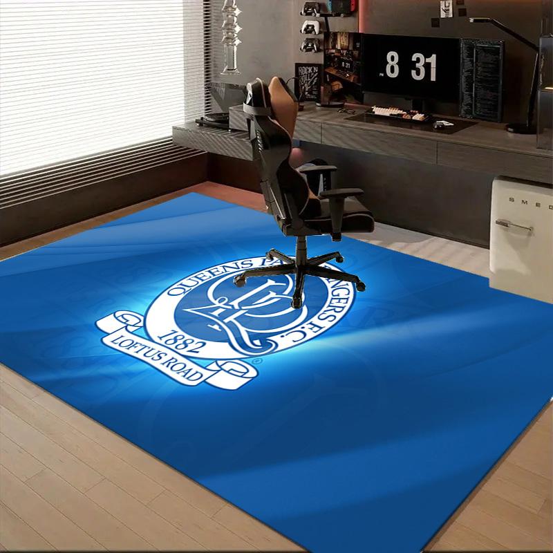 1PC Blue And White Queens Park Floor Mat for Living Room, Game Rooms, Office, Bedroom, Office Floor Mat Playful Design, Christmas fan gifts