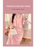 Maternity Skirt and Nightdress Set: Spring & Autumn Postpartum Air Cotton Nursing Pajamas for Winter, Fits Up To Size 200.