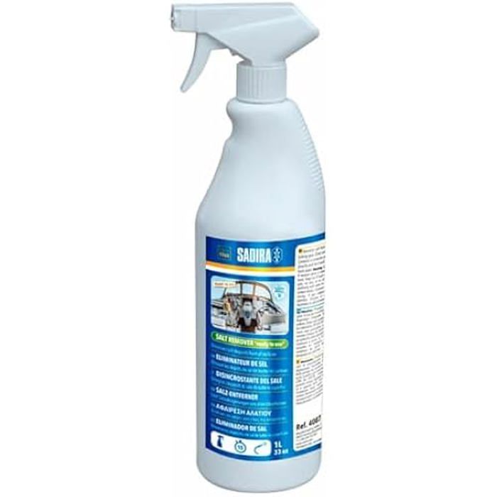Nettoyant - SADIRA - Éliminateur de sel sans eau - 1 L - Multicolore - Efficace sur toutes surfaces