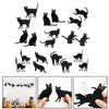 Halloween Black Cat Silhouette Decor Wooden Ornaments Decorations for Ceilings