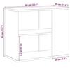 VidaXL Armoire latérale chêne artisanal 60x30x50 cm bois d'ingénierie 856493