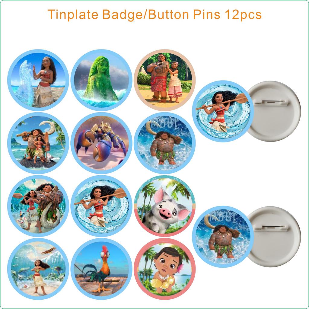 Moana Theme Birthday Party Decoration Tableware Balloons Cup Plate Banner Kid Girls Baby Shower Supplies Christmas Gifts 2 Round Sensory Compression