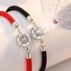 Qixi Festival Fashionable Red String Bracelet with 100 Languages 'I Love You' Projection