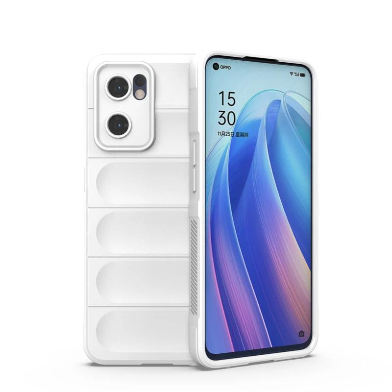 Hülle für OPPO Reno7 Reno 7 Pro 5g Globale Rückseite Telefonhülle Flüssigsilikon Stoßfeste Panzerhüllen Funda Coque