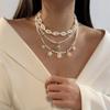 Shell Turtle Starfish Imitation Pearl Seed Bead Necklace 3-Piece Set Stacking Beach Vacation Style Accessory Daily Accessory