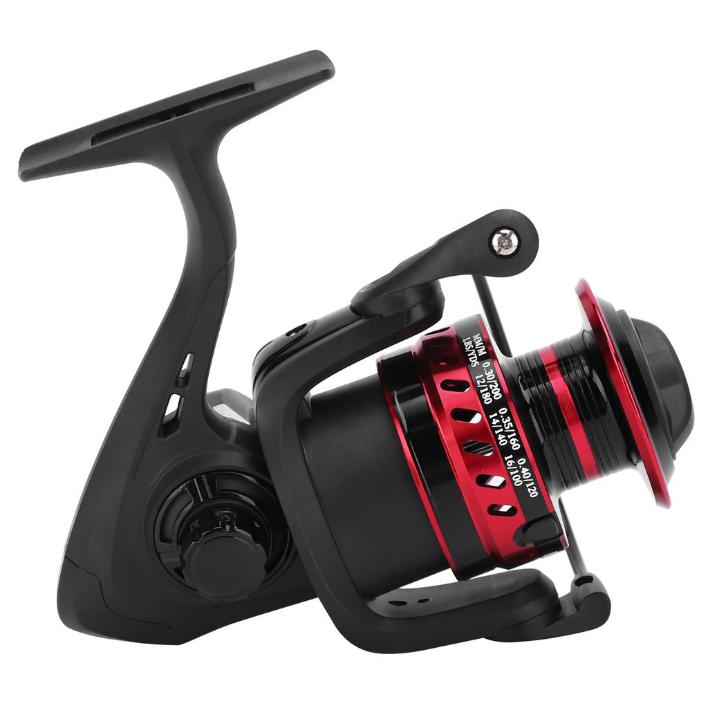 Portable Metal Sea Rod Spinning Fishing Line Reel Rocking Raft Fishing AccessoryLS5000 red black