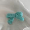 2Pcs/set Korean Winter Knit Bow Hair Clip Fashion Crochet Barrettes for Schoolgirl Cute Hair Accessories All-Match Headwear