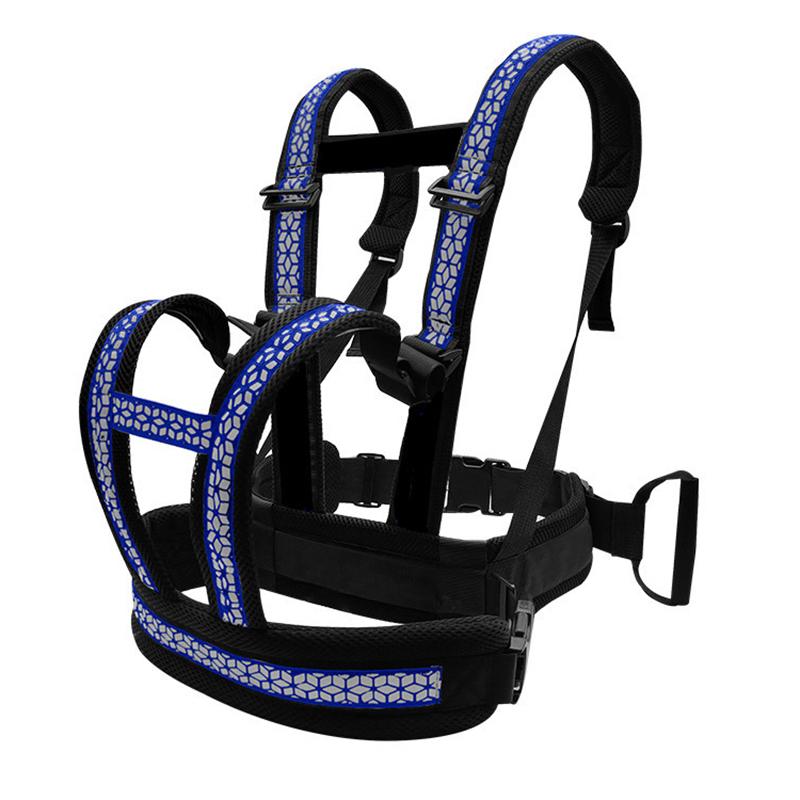 Breathable Children'S Motorcycle Seat Belt Adjustable Strap Two Handles Kids Safety Seat Harness Anti Lost Reflective Strap