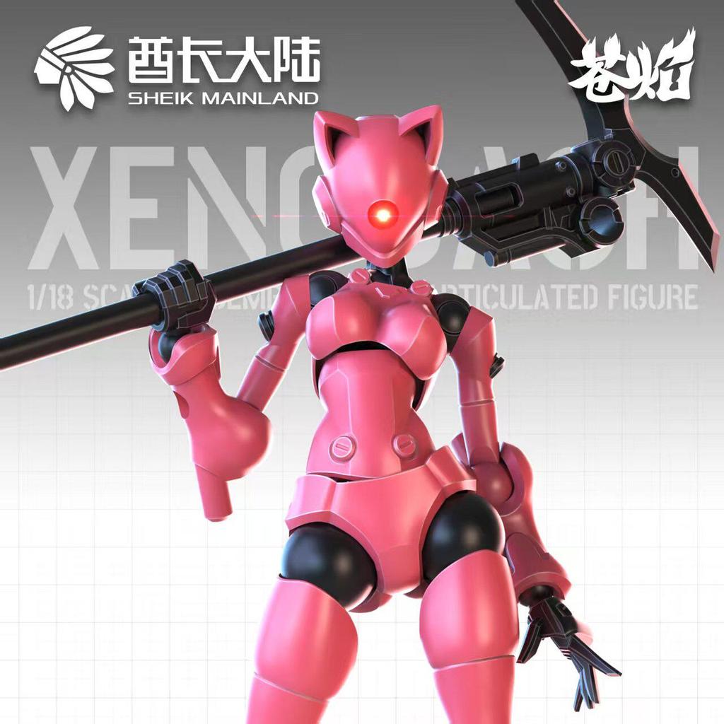SHEIK MAINLAND 3MIN PROJECT Swift Female Mutant 3.75 inch 1/18 Action Figure Super Movable DIY Assembly Collectible Model Gift