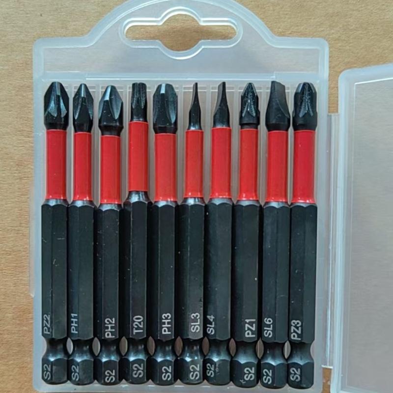 AntiSlip Bit Set Durability Steel Screwdriver Bit For Home Repair Car Maintenance PH1/2/3 Size M4YD
