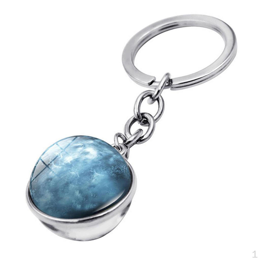 

Ball Keychain Rings Cabochon Split Arts Keyfob Bag Wallet J
