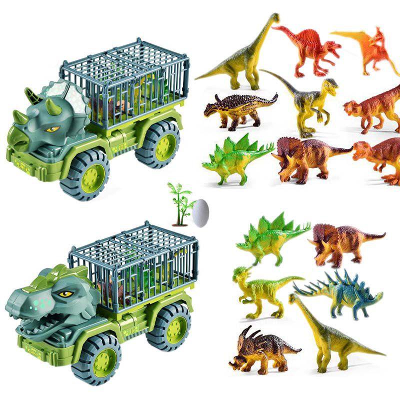Dinosaur Triceratops Trucks Tyrannosaurus Figure Monster Excavators Engineering