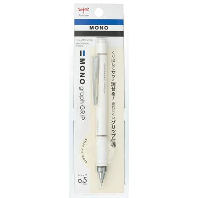 Lápis mecânico Tombow 0,5 mm MONO Monograph Grip (Soft Fit Grip para menos fadiga) Marfim DPA-151A