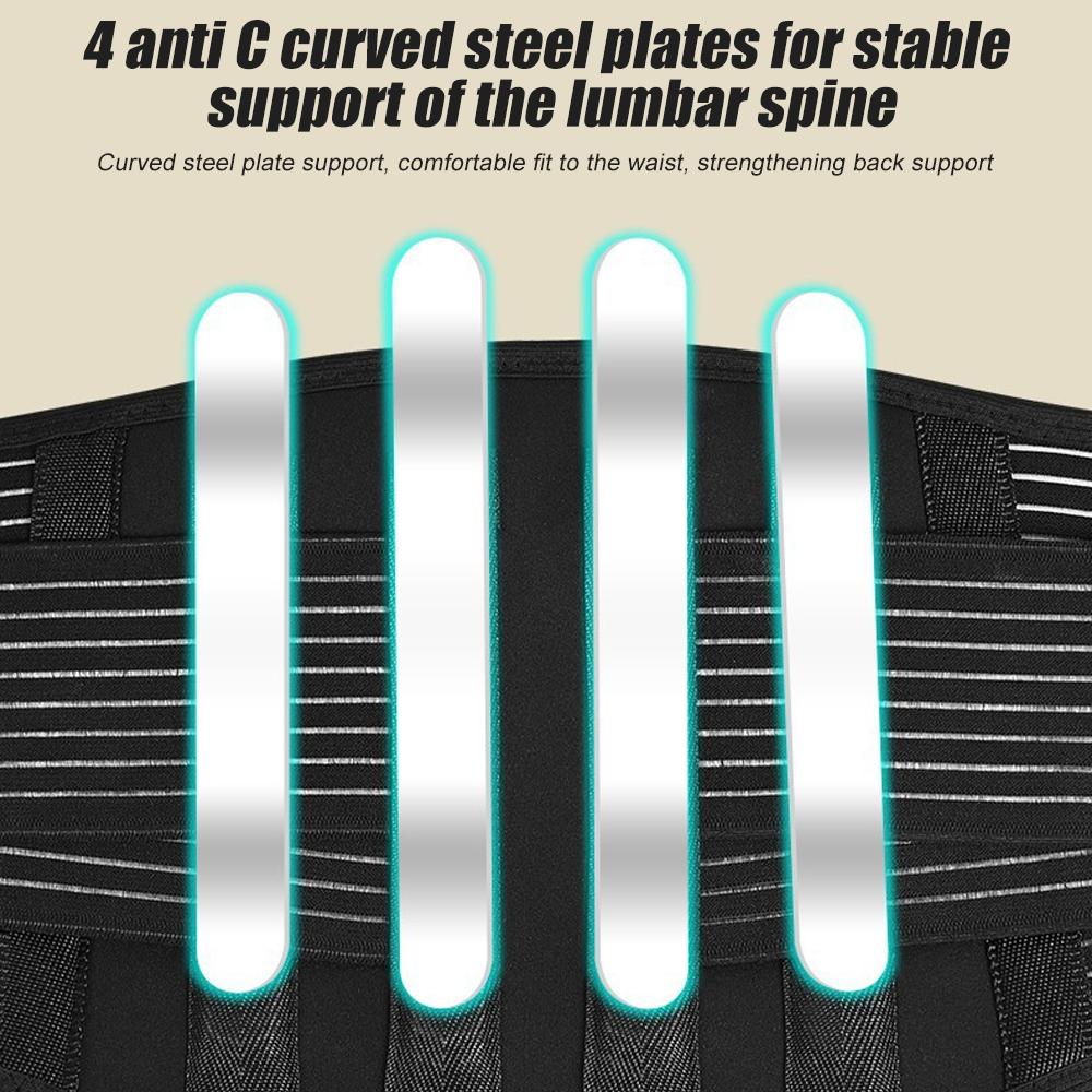 New Thermal Magnetic Therapy Lumbar Support Belt Lower Back Brace For Men And Women, Self-Heating Waist Strap With Gauss Magnets