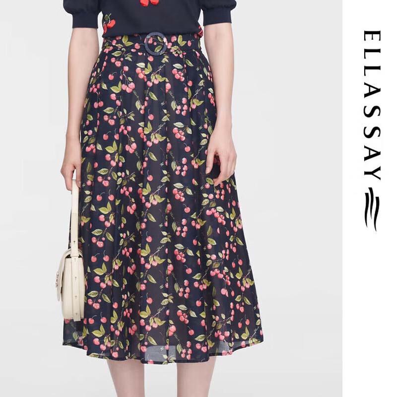 ELLASSAY Retro Romantic A-Line Skirt XS