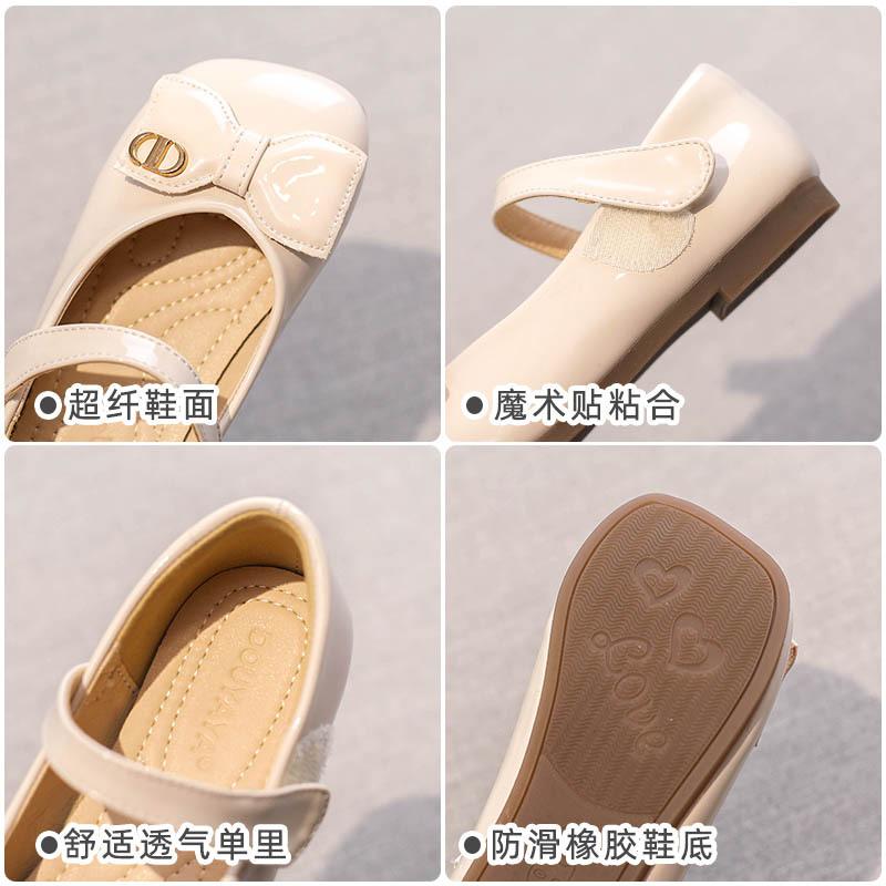Children's Princess Shoes Soft Sole Autumn and Winter Children's Small Leather Shoes Baby Internet Celebrity Performance Single Shoes