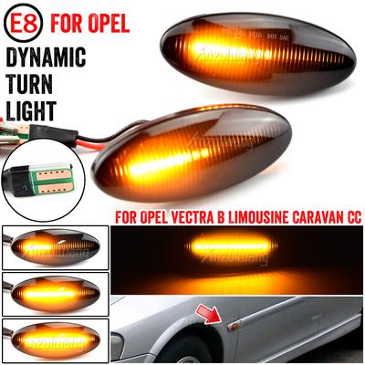 2Pcs Dynamische LED Seite Marker Licht Blinker Lampe Für Opel/Vauxhall Vectra B MK1 1995 1996 1997 1998 1999 2000 2001 2002