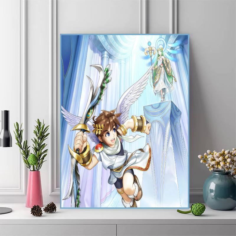 Kid Icarus 100% Round Full Drill 5D DIY Diamond Painting Embroidery Cross Stitch Rhinestone Décor