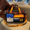 Colorful Contrast Crossbody Sports Duffel Bag - Stylish Polyester Travel Tote for Gym, Short Trips & Weekend Outings