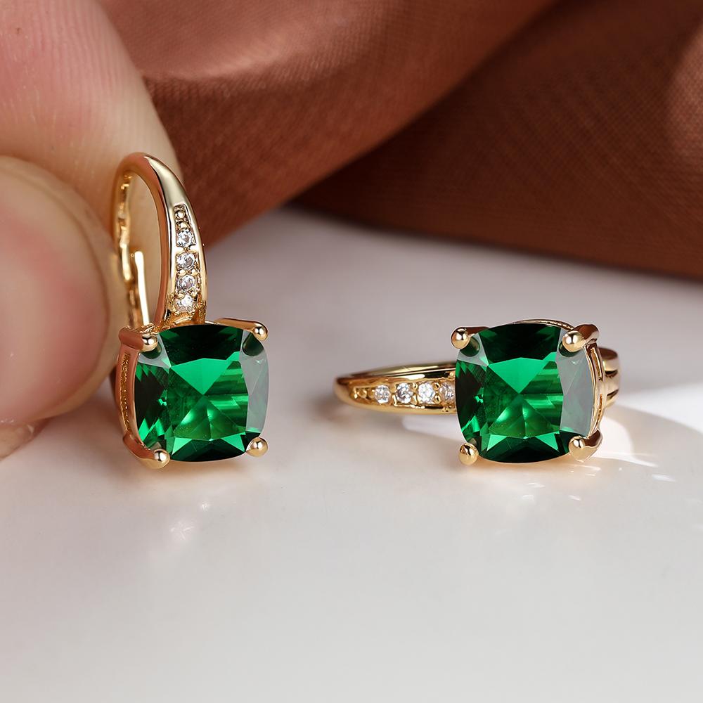 Orecchini Pendenti In Avventurina Verde Naturale – Forma Cuore – Ganci Ipoallergenici – Reiki Chakra