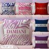 Italian Gorgeous D-Damiani Cushion Cover Natural Linen Pillow Cover Double-Sided Print Cushion Case For Sofa Home Decor Gift