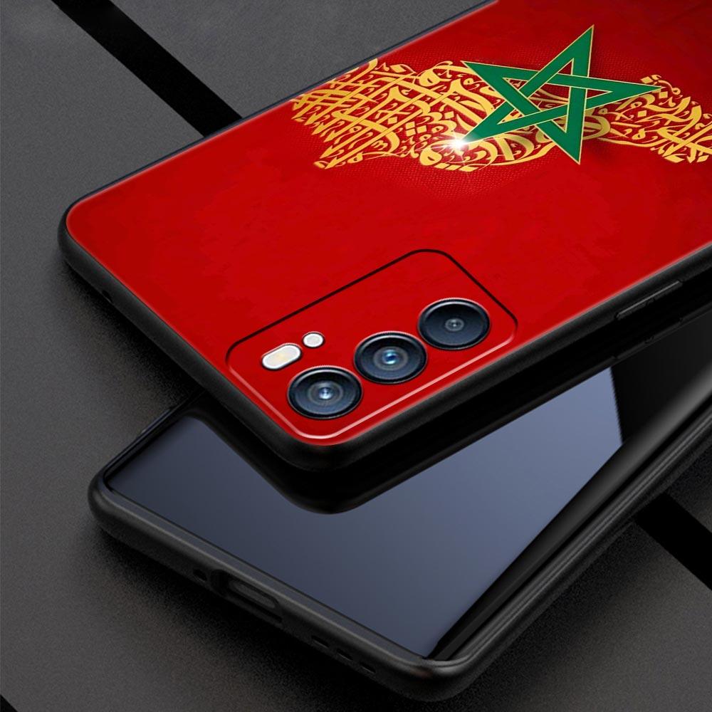 Case For Oppo Reno13 Reno12 Reno11 F Reno10 Pro A54 A53 A95 A76 A57 A98 A80 A79 5G A78 4G Cover Moroccan flag Morocco passport