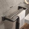 Banyo Havlu Tutucu Beyaz Sondaj Olmadan Banyo Siyah Havlu Askısı Havlu Çubuğu Kendinden Yapışkanlı Banyo Havlu Askısı Havlu Demiri