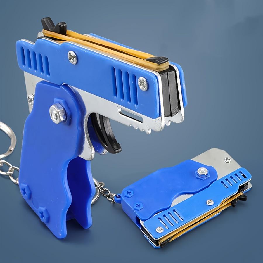 Children'S Simulation Toy Gun Boys Competitive Shooting Boys Gift Stretch Folding Can Be Fired Rubber Band Toy Gun
