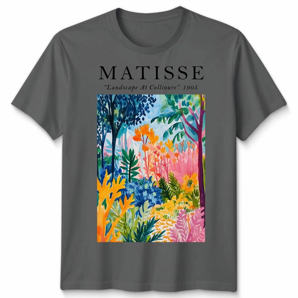 Henri Matisse Unisex T-Shirt Landschaft bei Collioure Kunst Meme Lustiger Stil Geschenk