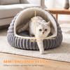 Cat Bed for Indoor Kittens w/ Non-Slip Bottom, 50 x 50 x 32 cm, Grey