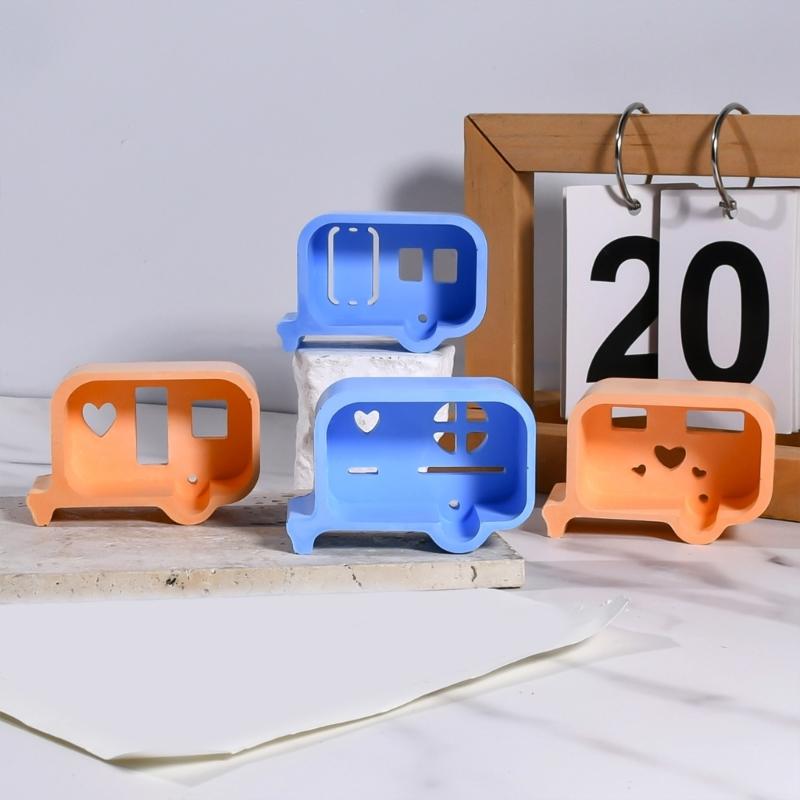 Sturdy Silicone Mould Small Bus Panel Designs Portable for Craft Supplies and Decorative Lighting Projects Ornament
