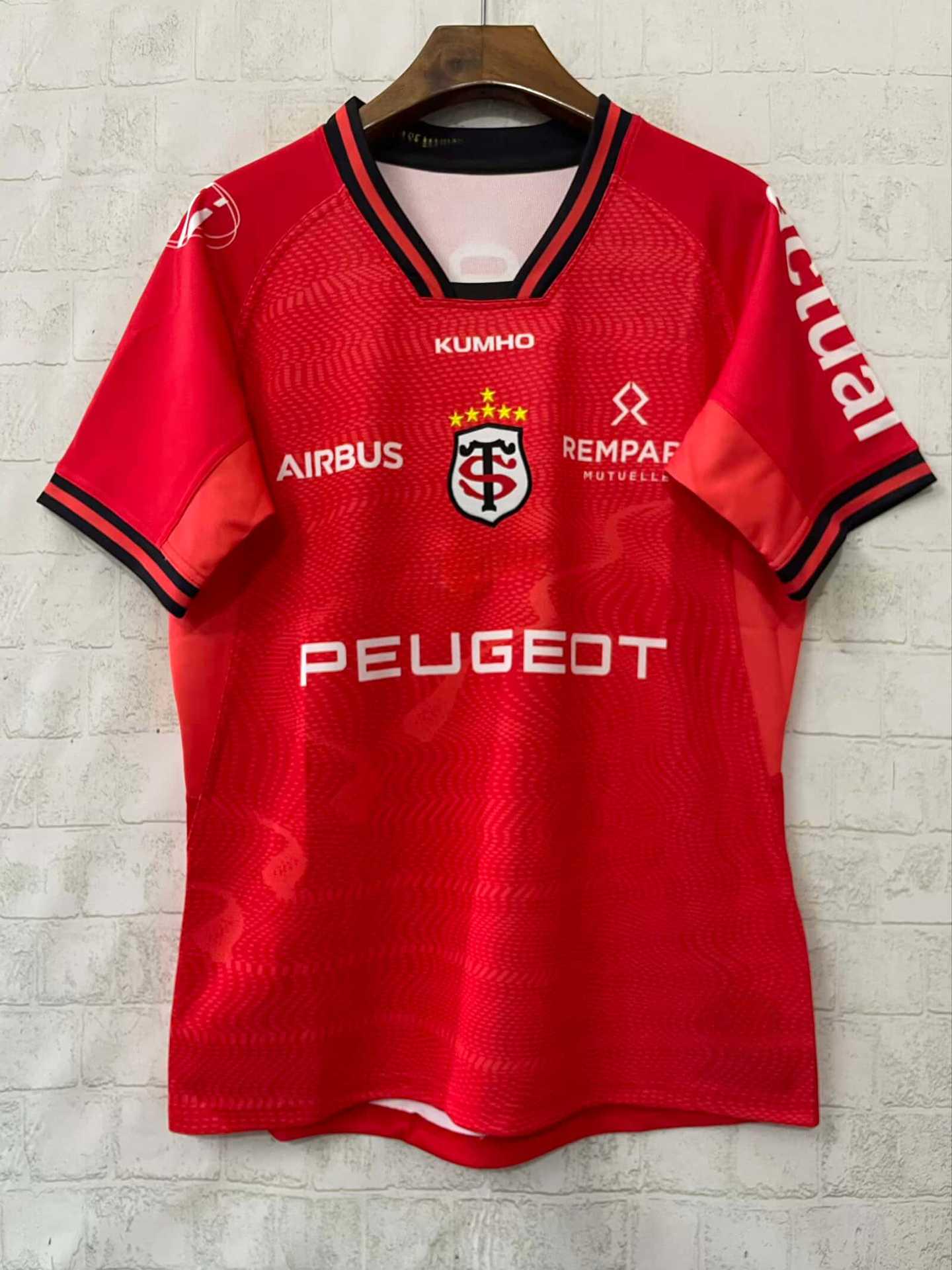 Toulouse 2026 Home Rugby Jersey - Men s Short Sleeve Sports Shirt M