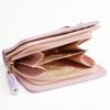 PU Mini Ribbon Cute 151124 [Fair Fairy] Women's Bi-fold Wallet, Leather, Wallet, Design, Gift, (Black)