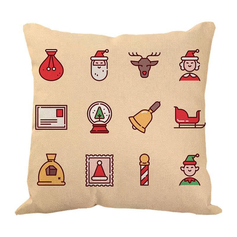 New Linen Christmas Pillows Linen Cushion Pillow Cover Pillow Pillow Car Pillow Sofa Pillow Cover