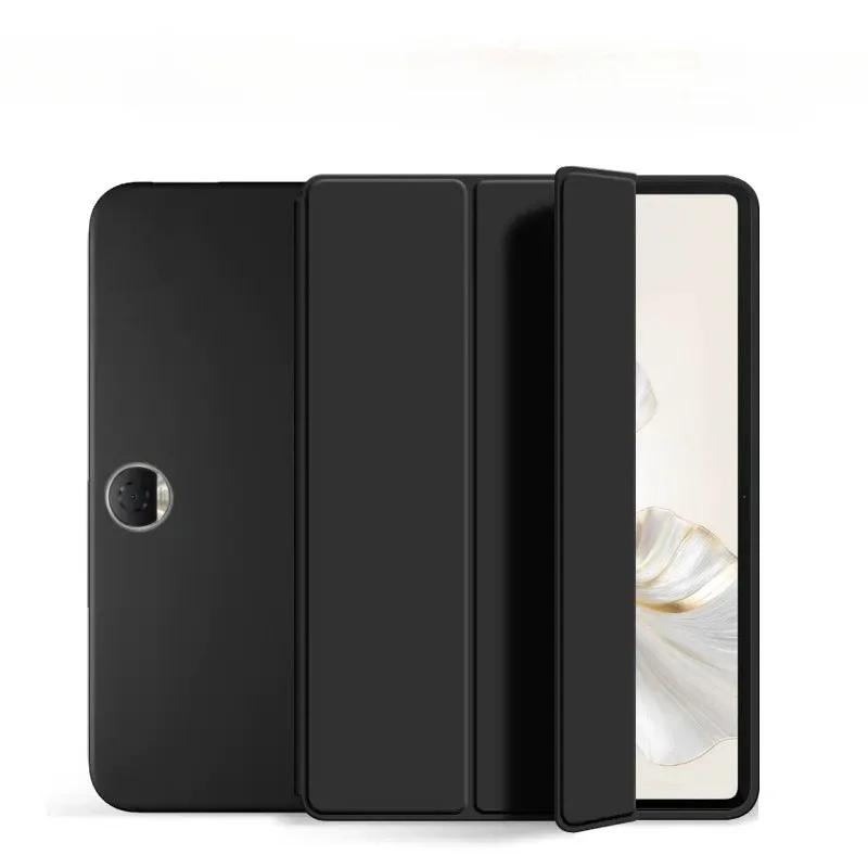For Huawei Honor Pad 9 Case HEY2-W09 HEY2-W19 12.1 inch Magnetic Trifold PU Leaher Soft Back Stand Tablet Cover Funda Coque