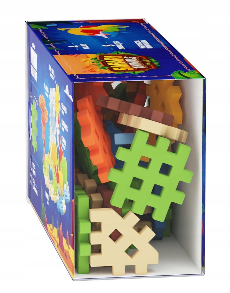 Marioinex Waffle Mini Blocks Safari Animals, 50 Pieces Including 8 Animals