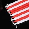 10-Piece Long Red and White Candles for Emergencies and Romantic Dinners