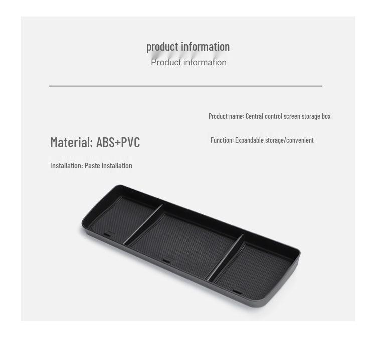 2022-2025 XPeng G9 Boîte de Rangement d'Écran Central Accessoire Intérieur de Voiture