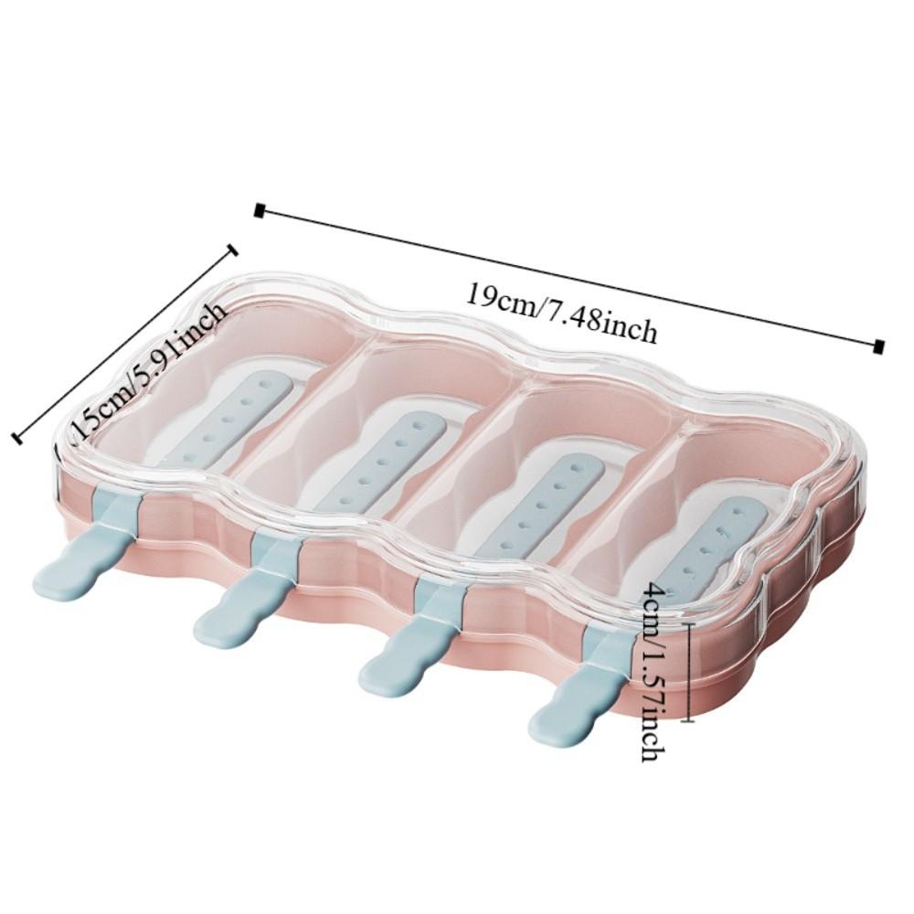 Plastic Sorbet Mold with Lid Ice Lolly Maker Cute Ice Lolly Mould  Freezer