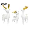 Exquisite Ornament for Bookshelf Display 3 Pcs Mini Deer Figurines, Cute Woodland Animal Decoration, Miniature Creative Gift Lovers Reindeer