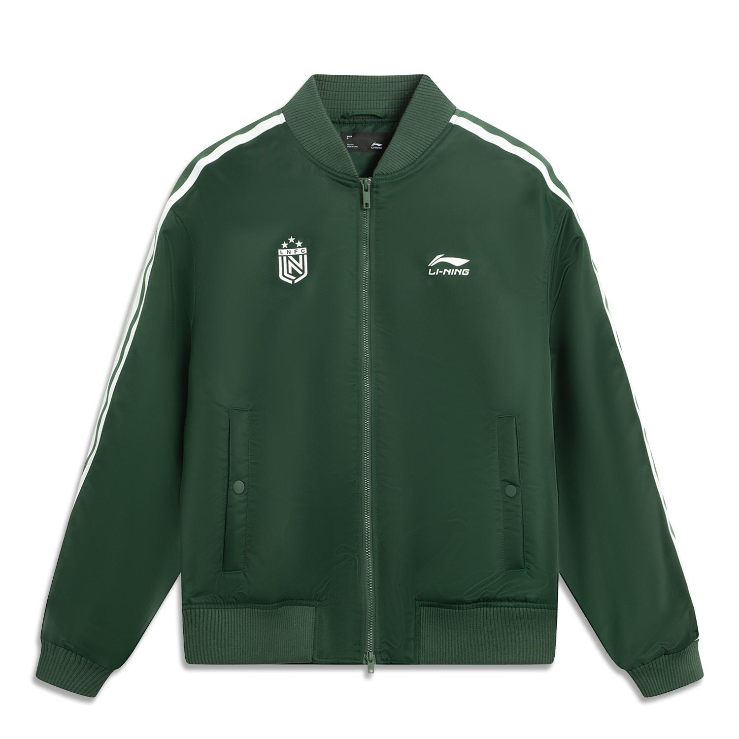 

Li Ning Серия Спортивный Стиль Жизни Свободная Простая С Принтом Удобная Повседневная Универсальная Хлопковая Куртка с Воротником Бейсбол Унисекс Куртка AJMV295-4 3XL