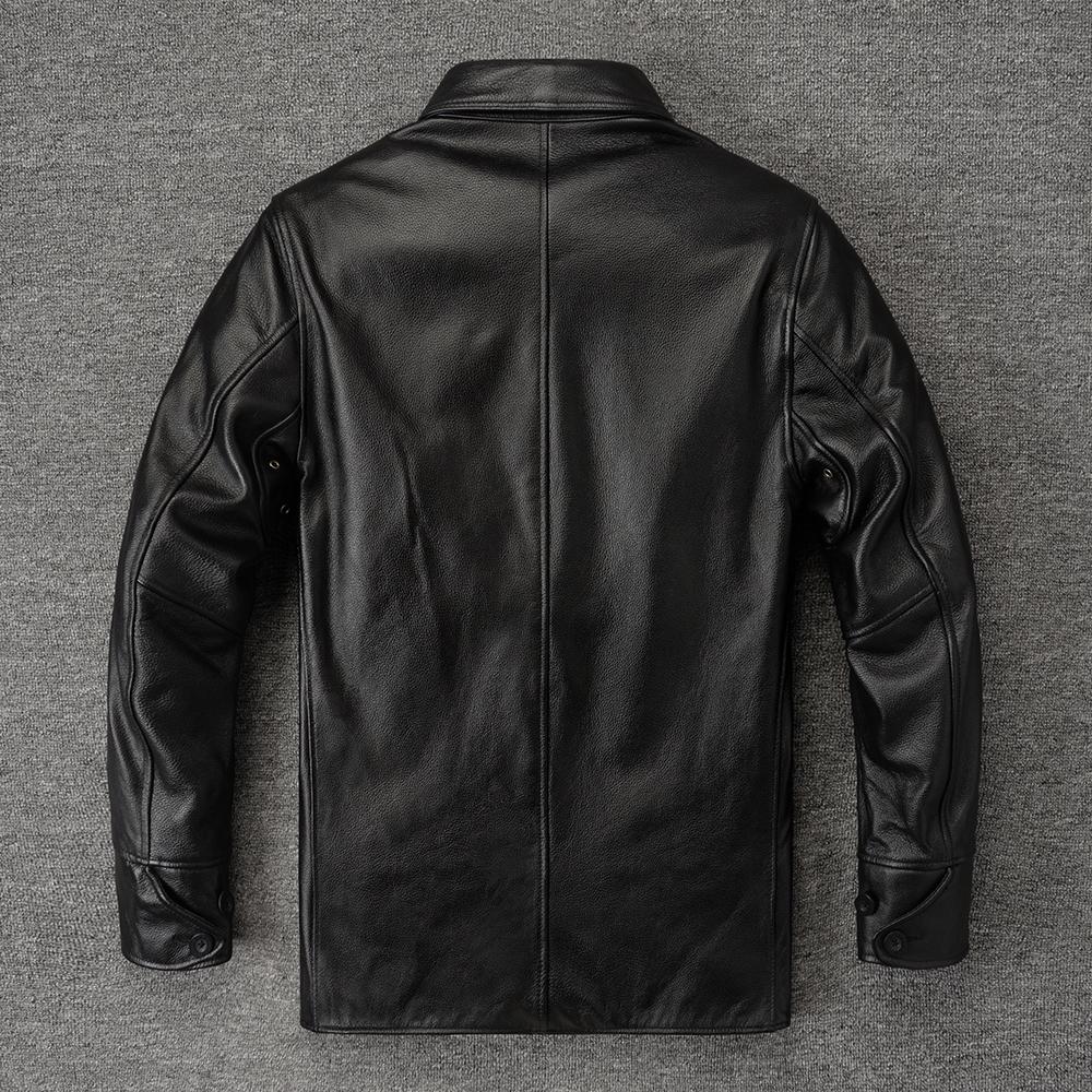 Gatekeeper Jackets Genuine Cow Leather Jacket Men Spring Autumn Coats Men's Cohiwde Jackets