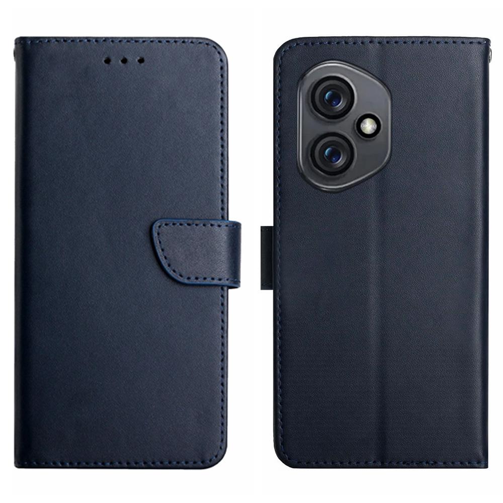 

Для Honor 400 5G (Глобальный) Чехол из натуральной коровьей кожи, чехол для телефона с текстурой наппа Blue