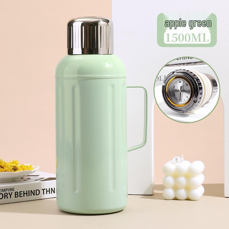 Zhenmei Smart Thermos with Temperature Display and Handle - Tea Separator Stewing Pot for Home Use