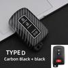ABS Carbon Car Key Case For Toyota Prius CHR Aygo Corolla Yaris RAV4 Camry Land Cruiser Highlander Prado Auris Avalon Accessorie